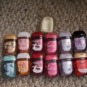 Bath & Body Works Festive Hand Sanitizers with Glitter Holder